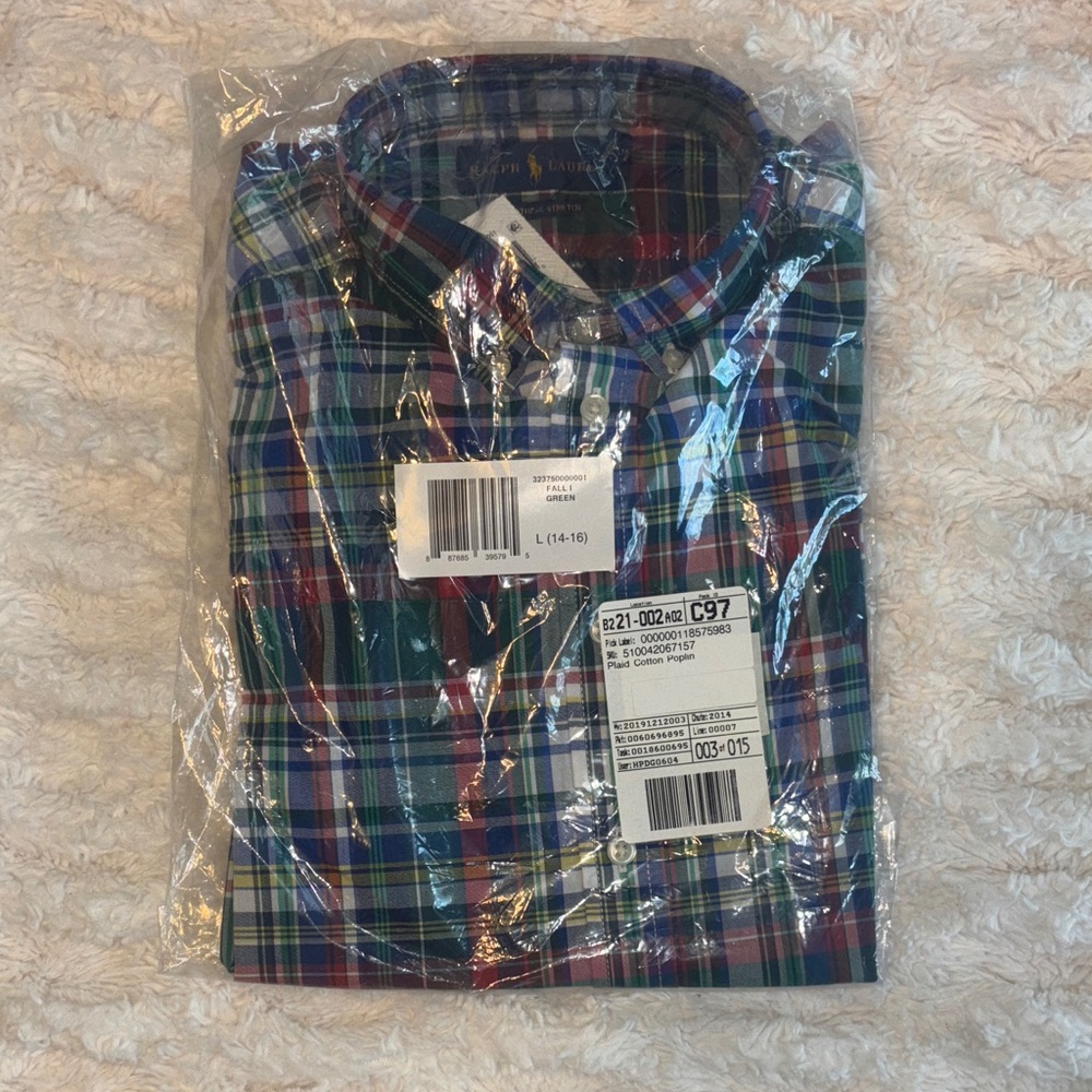 Ralph Lauren Kids Multicolor Plaid Button-Down Shirt